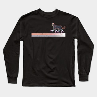 Derby Roller Skater Cat Long Sleeve T-Shirt